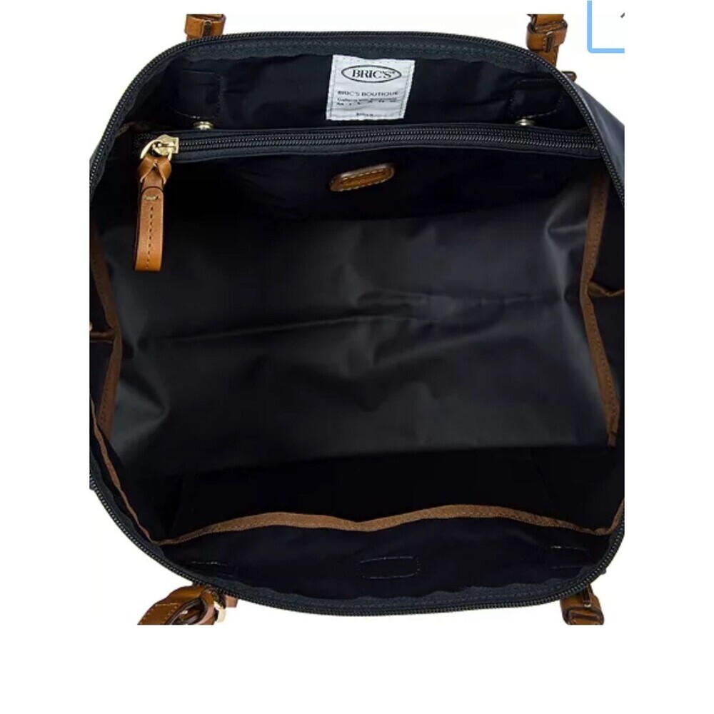 Bric's ❤️✈️X-Bag Large Sportina Shopper Navy Tote with Tan Leather Handles bag - Picture 9 of 16